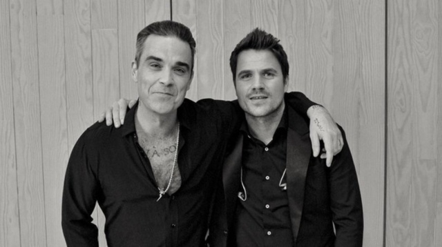 Robbie Williams y Dani Martin en diciembre de 2016